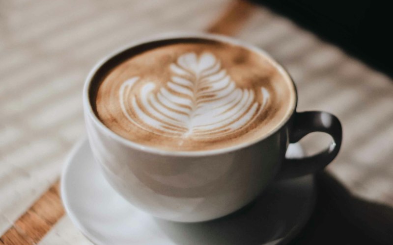 Cappuccino mit Latte Art